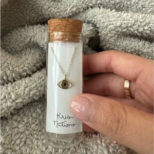 Evil eye charm necklace